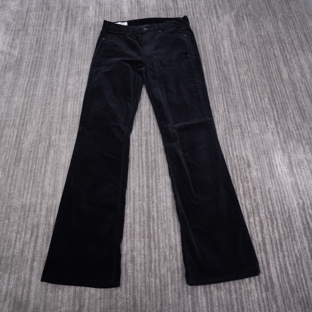 Gap Baby Boot Corduroy Pants Womens 8R 29 Black Excellent Mid Rise Stretch